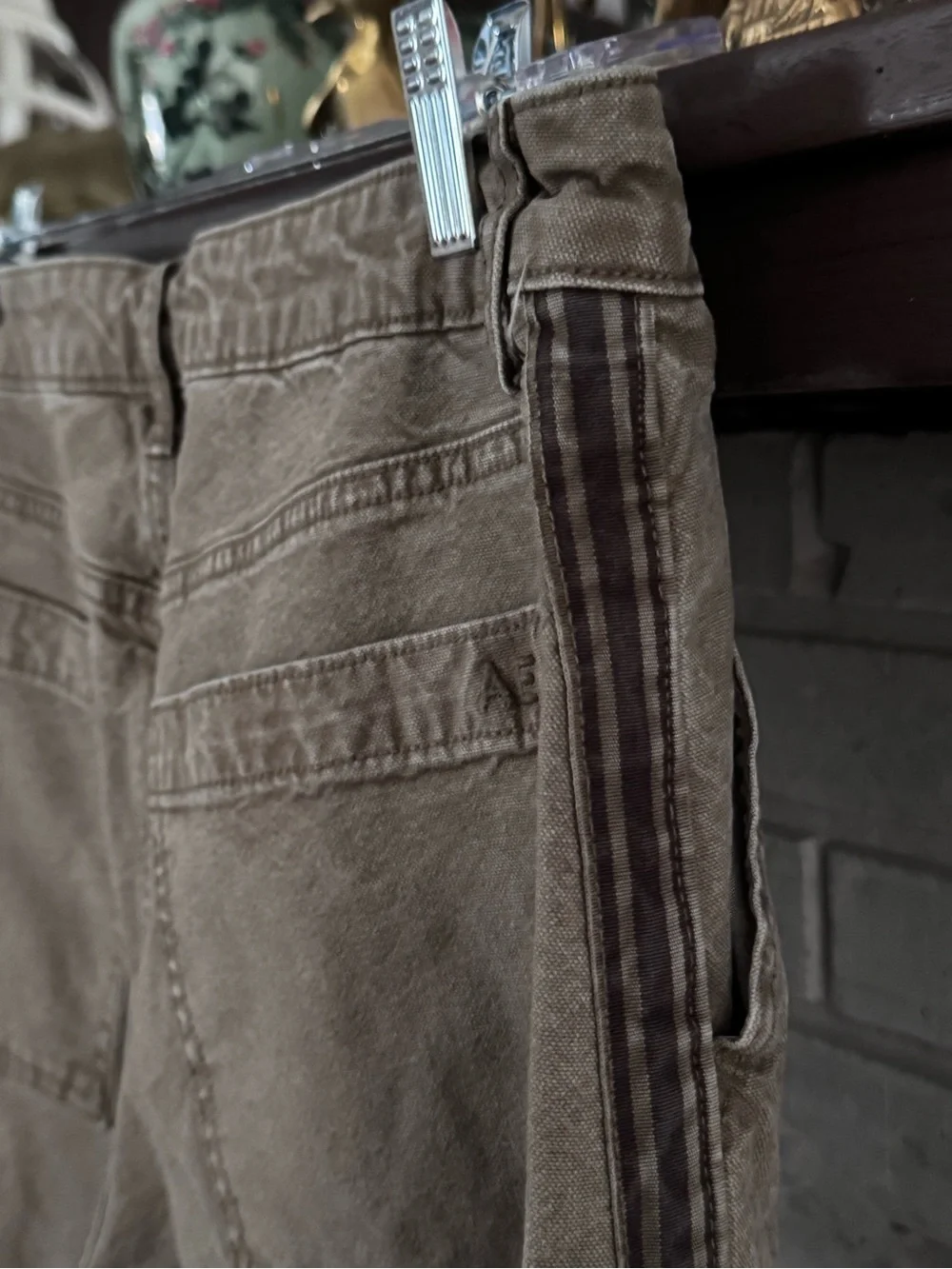 American Eagle × The Ziegler Sisters Stretch High-Waist Baggy Wide-Leg Pant 10L - Picture 6 of 8
